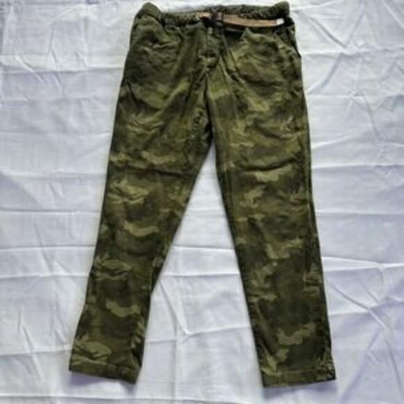 WHITE SAND Military Camo Pants Green Buckled Trouser Pocket EU 50 / US 34x30 - Picture 2 of 8